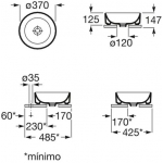 Roca A32768J000 ONA 檯上洗手盆